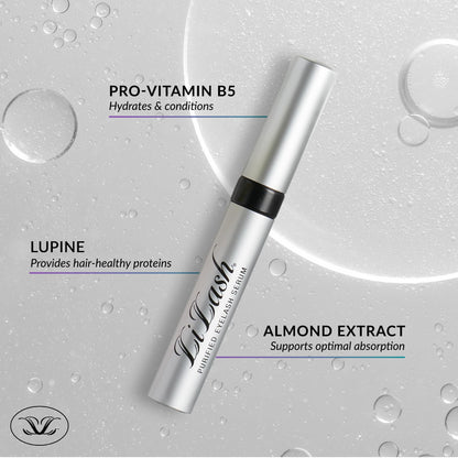 LiLash Purified Eyelash Serum for Longer & Fuller-Looking Lashes - Eyelash Enhancer, Safe for Use with Contacts, Lash Extensions, Sensitive Eyes - Vegan & Cruelty-free (2mL, 90-Day Supply)